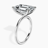 Platinum Four Prong Solitaire 1.5mm Lab Diamond Ring standing product image one