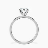 Platinum Four Prong Solitaire 1.5mm Lab Diamond Ring side right image one