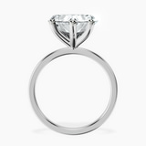 Platinum Four Prong Solitaire 1.5mm Lab Diamond Ring side right image one