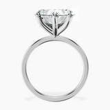 10kt White Gold Four Prong Solitaire 1.5mm Lab Diamond Ring side right image one