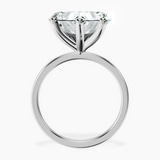 10kt White Gold Four Prong Solitaire 1.5mm Lab Diamond Ring side right image one