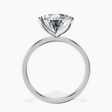 Platinum Four Prong Solitaire 1.5mm Lab Diamond Ring side right image one