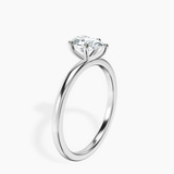 Platinum Four Prong Solitaire 1.5mm Lab Diamond Ring standing product image one