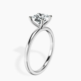 Platinum Four Prong Solitaire 1.5mm Lab Diamond Ring standing product image one