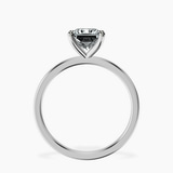 Platinum Four Prong Solitaire 1.5mm Lab Diamond Ring side right image one