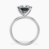 10kt White Gold Four Prong Solitaire 1.5mm Lab Diamond Ring side right image one