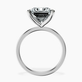 Platinum Four Prong Solitaire 1.5mm Lab Diamond Ring side right image one