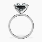 10kt White Gold Four Prong Solitaire 1.5mm Lab Diamond Ring side right image one