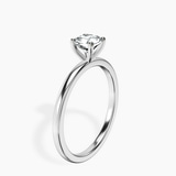 Platinum Four Prong Solitaire 1.5mm Lab Diamond Ring standing product image one
