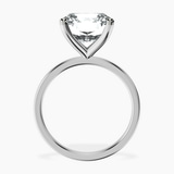 10kt White Gold Four Prong Solitaire 1.5mm Lab Diamond Ring side right image one