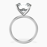 10kt White Gold Four Prong Solitaire 1.5mm Lab Diamond Ring side right image one