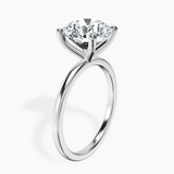 Platinum Four Prong Solitaire 1.5mm Lab Diamond Ring standing product image one