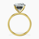 14kt Yellow Gold Four Prong Solitaire 1.5mm Lab Diamond Ring side right image one