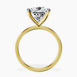 10kt Yellow Gold Four Prong Solitaire 1.5mm Lab Diamond Ring side right image one
