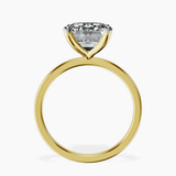 14kt Yellow Gold Four Prong Solitaire 1.5mm Lab Diamond Ring side right image one