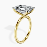 10kt Yellow Gold Four Prong Solitaire 1.5mm Lab Diamond Ring standing product image one