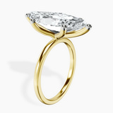 14kt Yellow Gold Four Prong Solitaire 1.5mm Lab Diamond Ring standing product image one