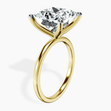 10kt Yellow Gold Four Prong Solitaire 1.5mm Lab Diamond Ring standing product image one