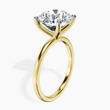 14kt Yellow Gold Four Prong Solitaire 1.5mm Lab Diamond Ring standing product image one