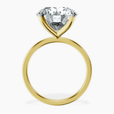 14kt Yellow Gold Four Prong Solitaire 1.5mm Lab Diamond Ring side right image one