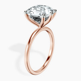 14kt Rose Gold Six Prong Solitaire 1.5mm Lab Diamond Ring standing product image one