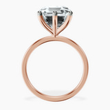 10kt Rose Gold Six Prong Solitaire 1.5mm Lab Diamond Ring side right image one