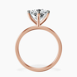 14kt Rose Gold Six Prong Solitaire 1.5mm Lab Diamond Ring side right image one