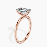 14ct Rose Gold Six Prong Solitaire 1.5mm Lab Diamond Ring standing product image one