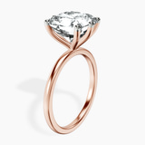 10kt Rose Gold Six Prong Solitaire 1.5mm Lab Diamond Ring standing product image one