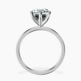 Platinum Six Prong Solitaire 1.5mm Lab Diamond Ring side right image one