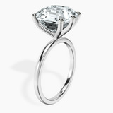 14kt White Gold Six Prong Solitaire 1.5mm Lab Diamond Ring standing product image one