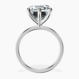 14kt White Gold Six Prong Solitaire 1.5mm Lab Diamond Ring side right image one