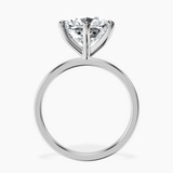 14kt White Gold Six Prong Solitaire 1.5mm Lab Diamond Ring side right image one