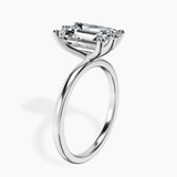 Platinum Six Prong Solitaire 1.5mm Lab Diamond Ring standing product image one