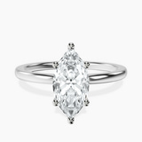 Platinum Six Prong Solitaire 1.5mm Lab Diamond Ring front image