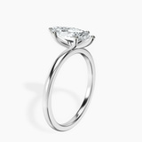 Platinum Six Prong Solitaire 1.5mm Lab Diamond Ring standing product image one