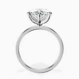 10kt White Gold Six Prong Solitaire 1.5mm Lab Diamond Ring side right image one