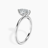 Platinum Six Prong Solitaire 1.5mm Lab Diamond Ring standing product image one