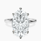 Platinum Six Prong Solitaire 1.5mm Lab Diamond Ring front image