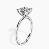 18ct White Gold Six Prong Solitaire 1.5mm Lab Diamond Ring standing product image one