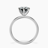 18ct White Gold Six Prong Solitaire 1.5mm Lab Diamond Ring side right image one