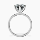 Platinum Six Prong Solitaire 1.5mm Lab Diamond Ring side right image one