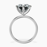 18kt White Gold Six Prong Solitaire 1.5mm Lab Diamond Ring side right image one