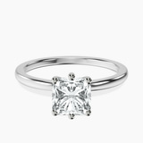 Platinum Six Prong Solitaire 1.5mm Lab Diamond Ring front image