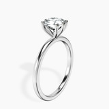 Platinum Six Prong Solitaire 1.5mm Lab Diamond Ring standing product image one