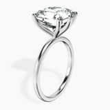 10kt White Gold Six Prong Solitaire 1.5mm Lab Diamond Ring standing product image one