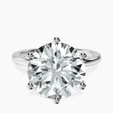 Platinum Six Prong Solitaire 1.5mm Lab Diamond Ring front image