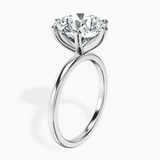 Platinum Six Prong Solitaire 1.5mm Lab Diamond Ring standing product image one