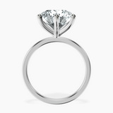 Platinum Six Prong Solitaire 1.5mm Lab Diamond Ring side right image one