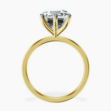 10kt Yellow Gold Six Prong Solitaire 1.5mm Lab Diamond Ring side right image one